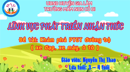 Khám phá: PTGT đường bộ
(xe đạp, xe máy, ô tô)